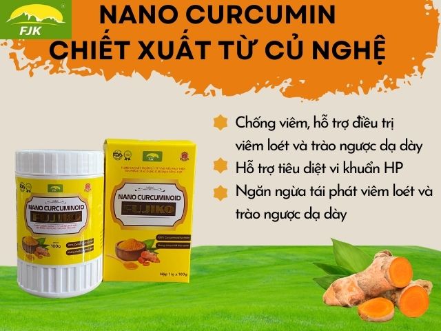 Nghệ vàng-curcumin có tác dụng tiêu diệt vi khuẩn HP